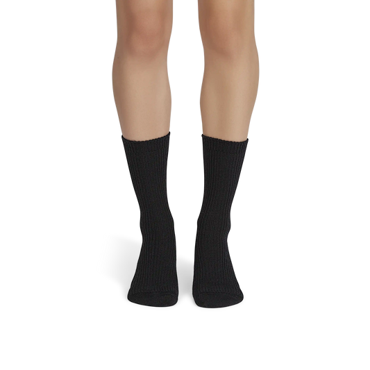 Women's Merino Cashmere Blend Fine Rib Calf Sock 3-Pack