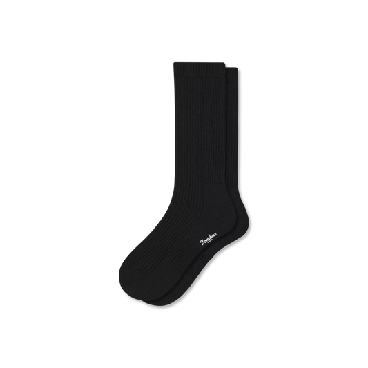 Women's Merino Cashmere Blend Fine Rib Calf Socks