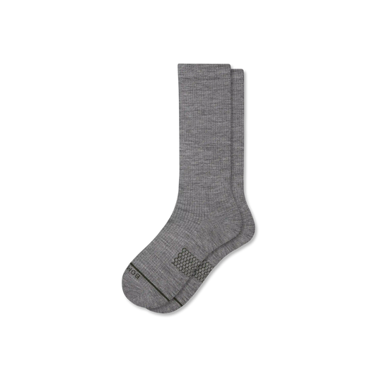 Men's Merino Wool Blend Modern Rib Calf Socks