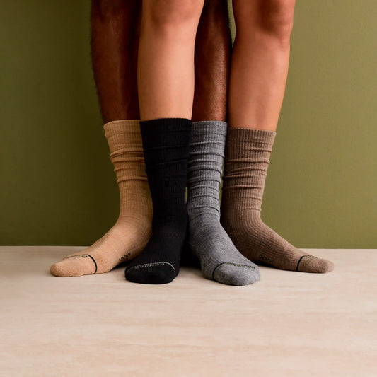 Men's Merino Wool Blend Modern Rib Calf Sock 4-Pack