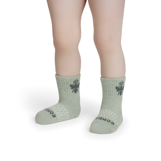 Toddler Marl Gripper Calf Sock 4-Pack