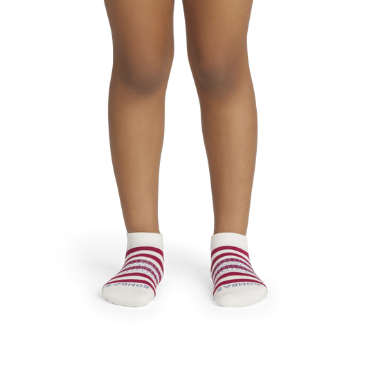 Youth Stripes Ankle Sock 4-Pack