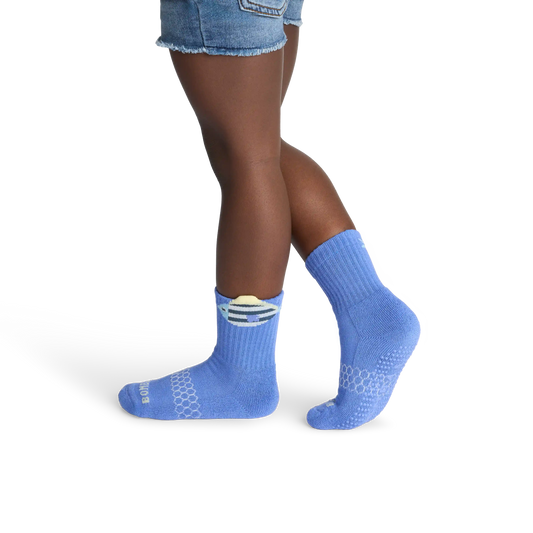 Junior Seaside Gripper Calf Sock 4-Pack