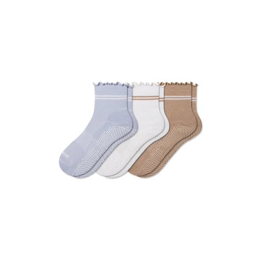 Women's Studio Gripper Quarter Sock 3-Pack
