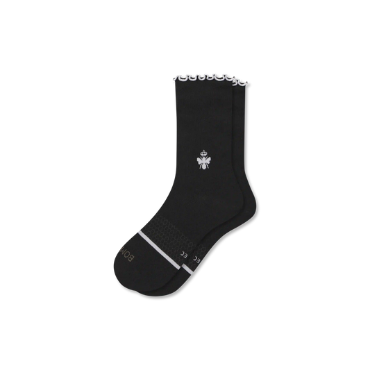 Women’s Ruffle Sport Half Calf Socks