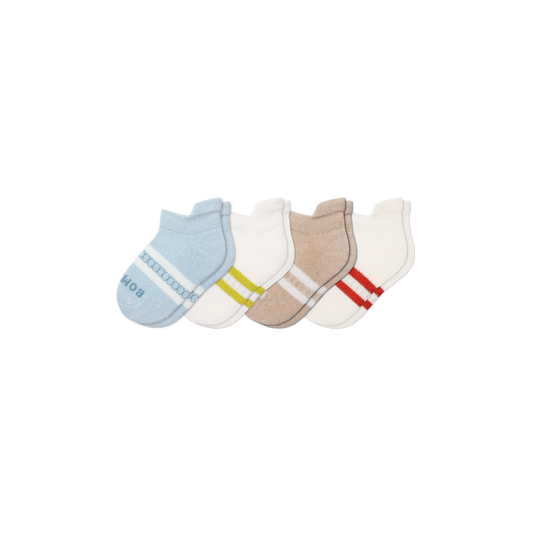 Junior Solids Ankle Sock 4-Pack