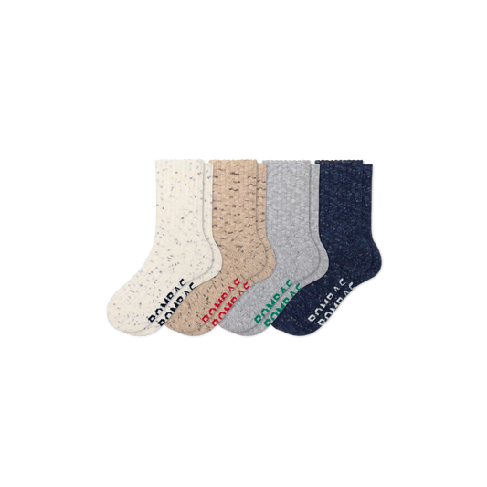 Women's Chunky Ragg Half Calf Sock 4-Pack