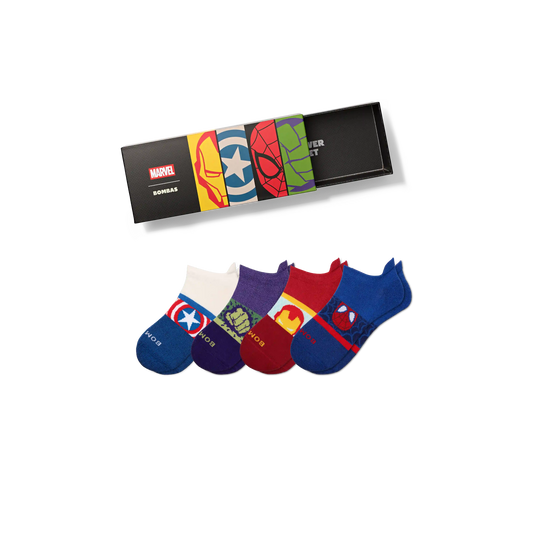 Marvel | Bombas Youth Ankle Sock 4-Pack Gift Box