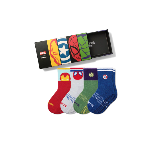 Marvel | Bombas Junior Calf Sock 4-Pack Gift Box