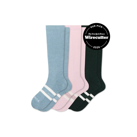 Women's Everyday Compression Knee High Sock 3-Pack (15-20mmHg)