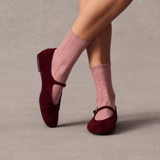 Women's Scallop Half Calf Socks