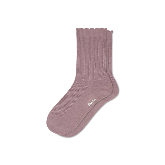 Women's Scallop Half Calf Socks