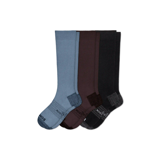 Men's Medical Grade Compression Knee High Sock 3-Pack (20-30mmHg)