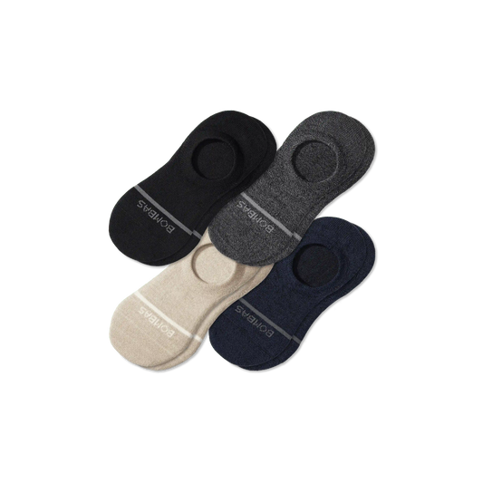 Men's Lightweight Merino Wool Blend No Show Sock 4-Pack