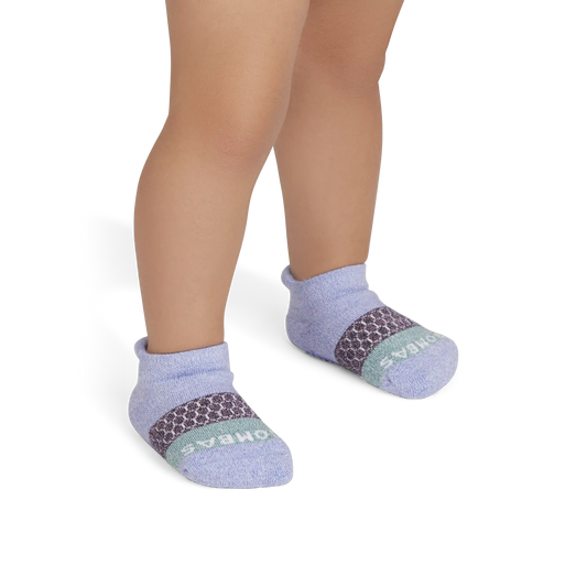 Toddler Tri-Block Gripper Ankle Sock 6-Pack
