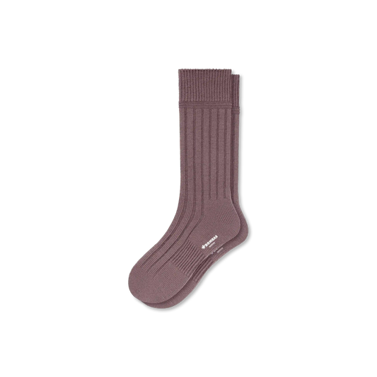 Men's Merino Cashmere Blend Rib Calf Socks