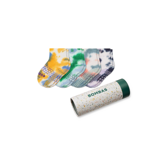 Toddler Celebration Gripper Calf Sock 4-Pack Gift Box
