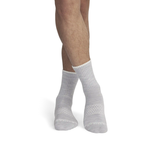 Men's Merino Wool Blend Half Calf Socks