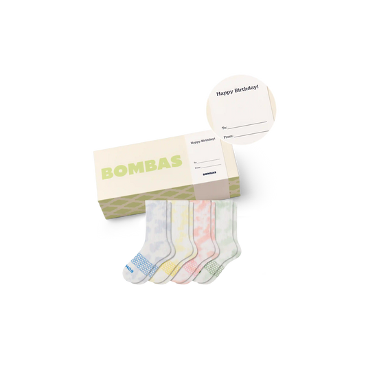 Youth Celebration Calf Sock 4-Pack Gift Box