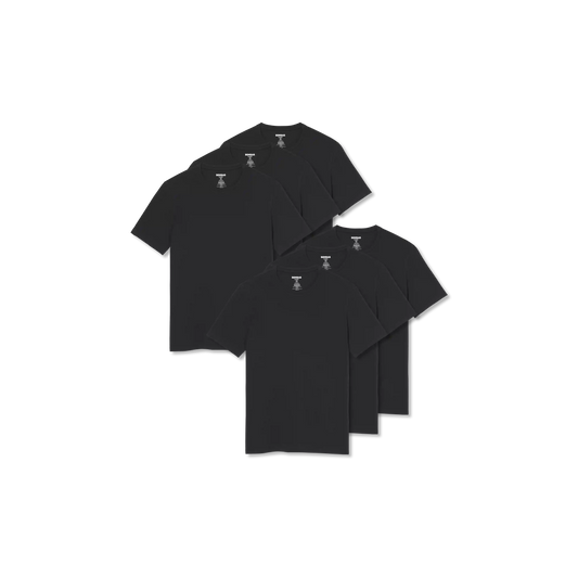 Men's Pima Cotton Slim Crew Neck T-Shirt 6-Pack