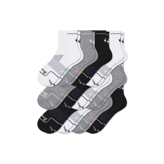 Men's Run Quarter Sock 12-Pack