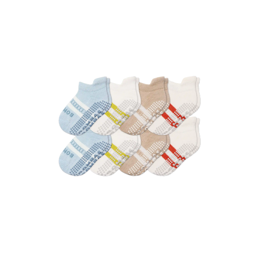 Toddler Gripper Ankle Sock 8-Pack