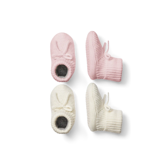 Baby Bow Gripper Slipper 2-Pack