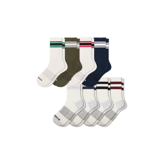 Men's Vintage Stripes Half Calf Sock 8-Pack