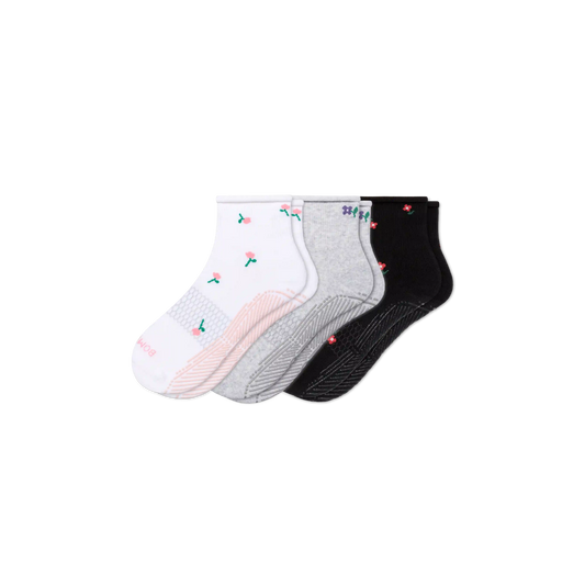 Women's Studio Gripper Quarter Sock 3-Pack