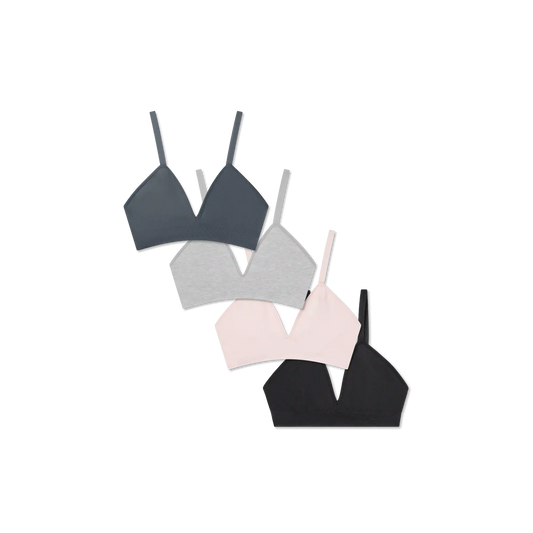 Women's Seamless Triangle Bralette 4-Pack