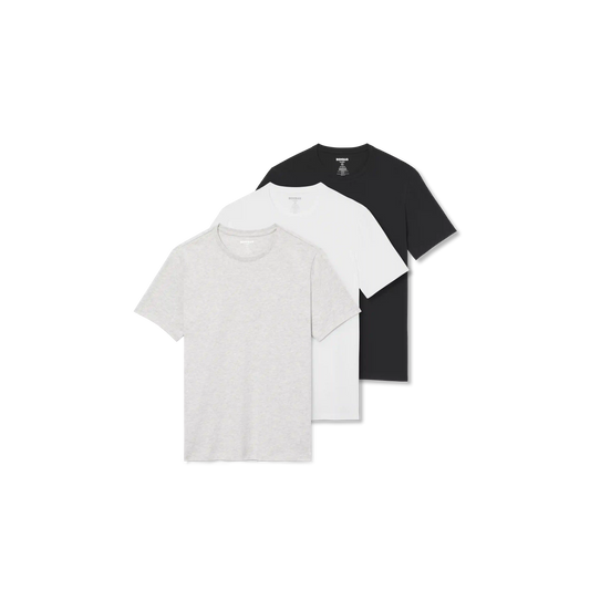 Men's Pima Cotton Slim Crew Neck T-Shirt 3-Pack