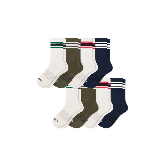 Men's Vintage Stripes Half Calf Sock 8-Pack