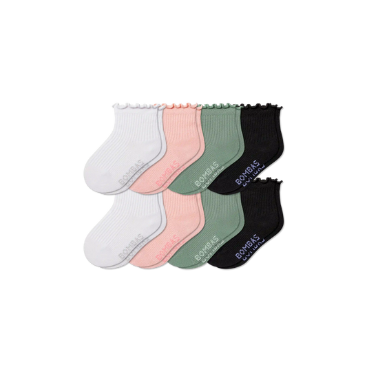 Toddler Ruffle Rib Sock 8-Pack