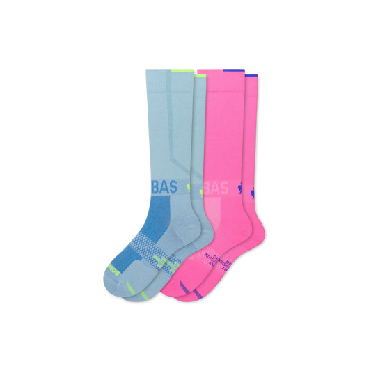 Women's Sport Compression Knee High Sock 2-Pack (20-30mmHg)