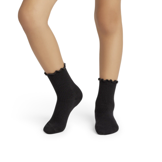 Junior Ruffle Rib Sock 4-Pack