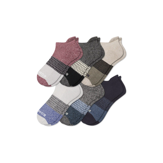 Men’s Tri-Block Ankle Sock 6-pack