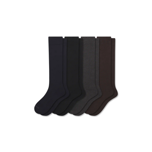 Men's Dress Over the Calf Sock 4-Pack