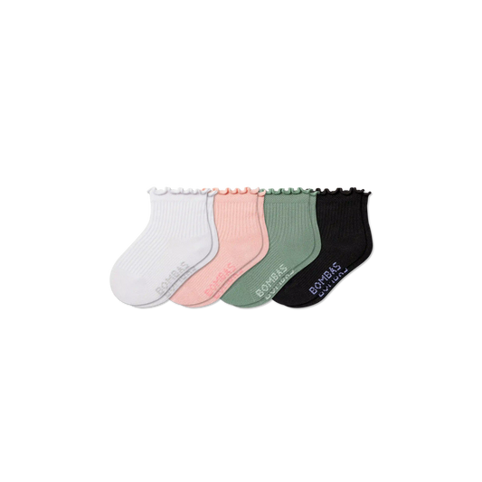 Toddler Ruffle Rib Sock 4-Pack