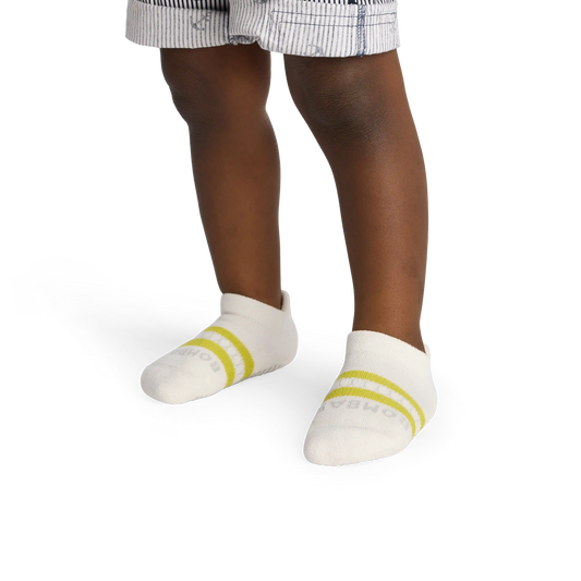 Toddler Solids Gripper Ankle Sock 4-Pack