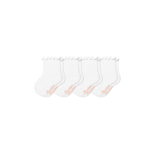 Baby Ruffle Rib Calf Sock 4-Pack (0-6 Months)
