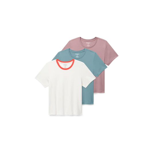 Women's Pima Cotton Crew Neck T-Shirt 3-Pack
