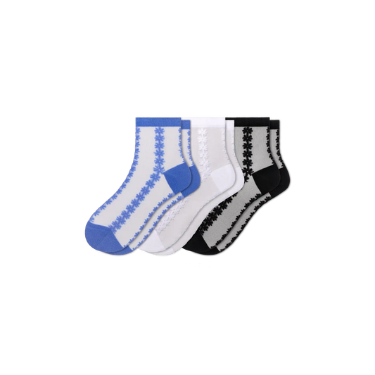 Women’s Sheer Quarter Sock 3-Pack
