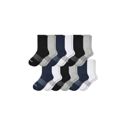 Men's Solids Half Calf Sock 12-Pack