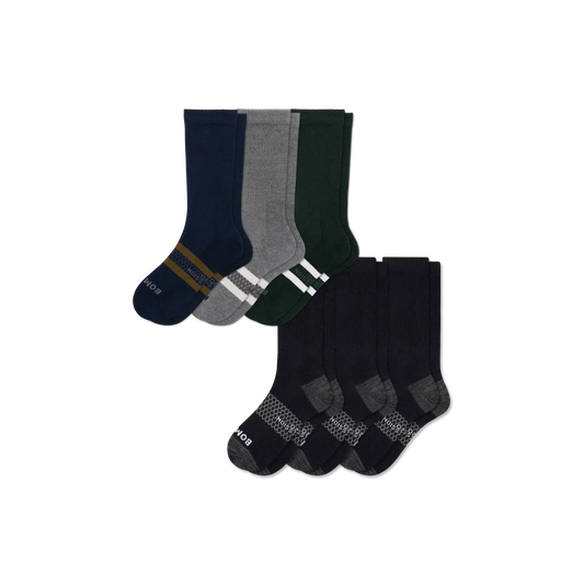 Men’s Everyday Compression Calf Sock 6-Pack (15-20mmHg)